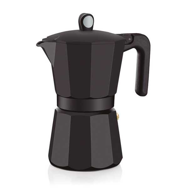 Cafetera Aluminio Induction Noir 12 Tazas MONIX
