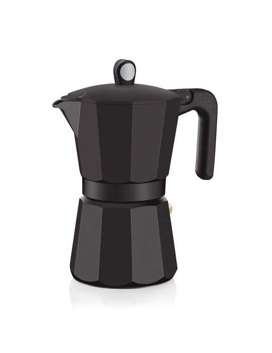 Cafetera Aluminio Induction Noir 12 Tazas MONIX