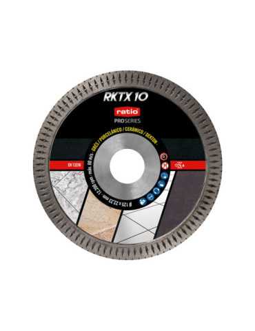 Disco Turbo Porcelánico RKTX10 Ø125mm RATIO