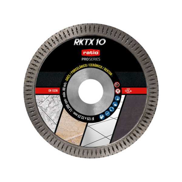Disco Turbo Porcelánico RKTX10 Ø125mm RATIO
