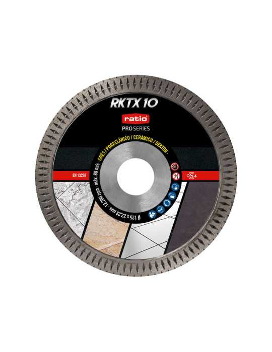 Disco Turbo Porcelánico RKTX10 Ø125mm RATIO
