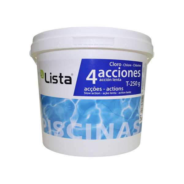 Cloro 4 Acciones T-250 g 5 kg LISTA