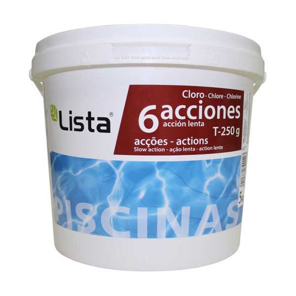 Cloro 6 Acciones T-250 g 5 kg LISTA