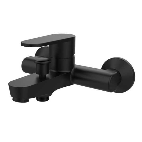 Grifo Monomando Baño-Ducha Negro Luca BOET