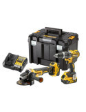 Kit Taladro DCD796 + Amoladora DCG405 DEWALT
