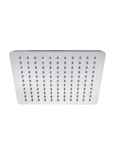 Rociador de Ducha Metal Inox Cuadrado 25 cm Cromo ORFESA