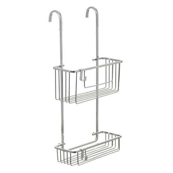 Cestillo de 2 Alturas con Colgador para Mampara Aluminio TATAY