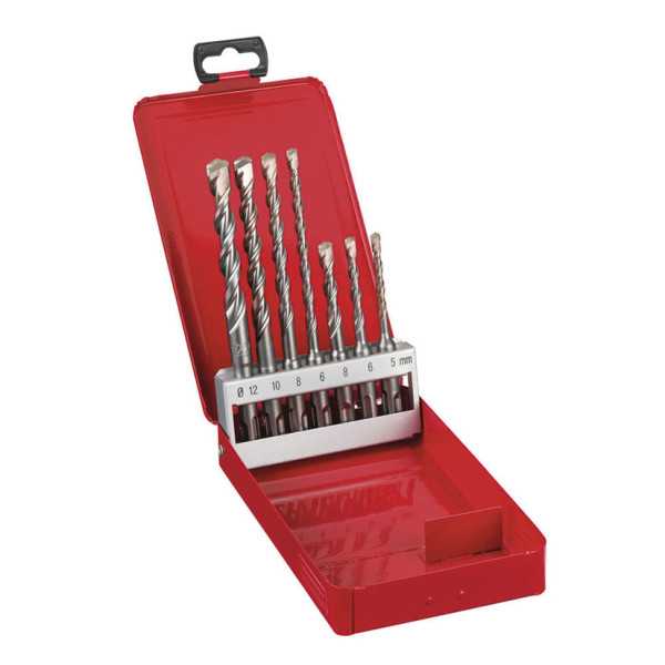 Estuche Metálico 7 Brocas SDS-Plus MILWAUKEE