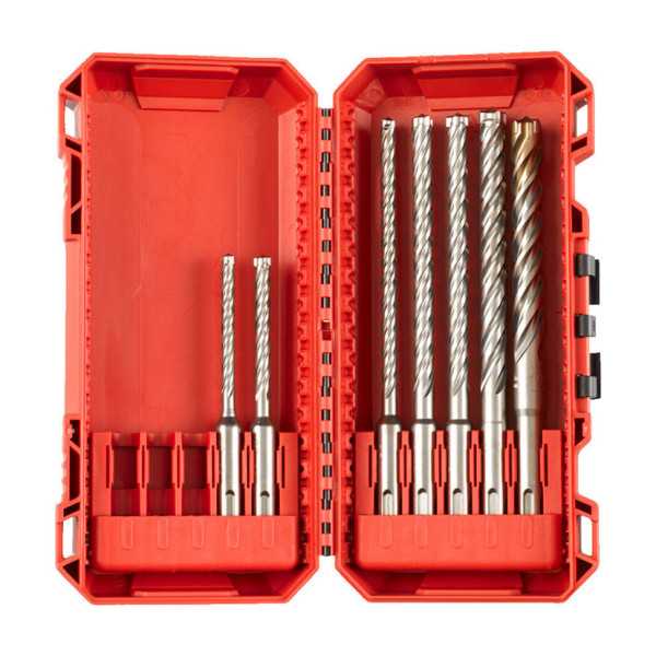 Juego de 7 Brocas SDS-Plus MX4 MILWAUKEE
