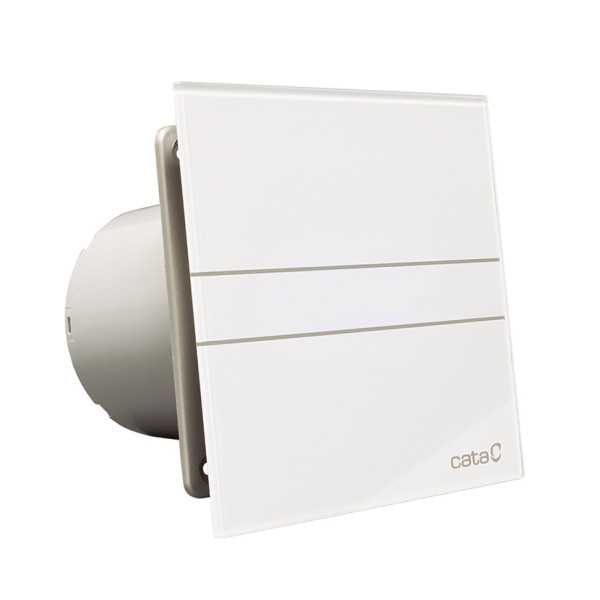 Extractor Baño 100mm 8W Glass Timer Blanco CATA
