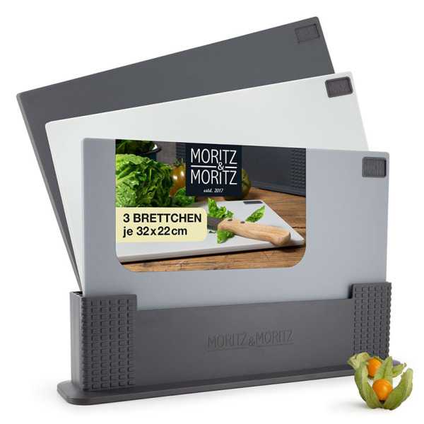 Tabla de Cortar 3 Unidades con Soporte 32x22 cm MORITZ