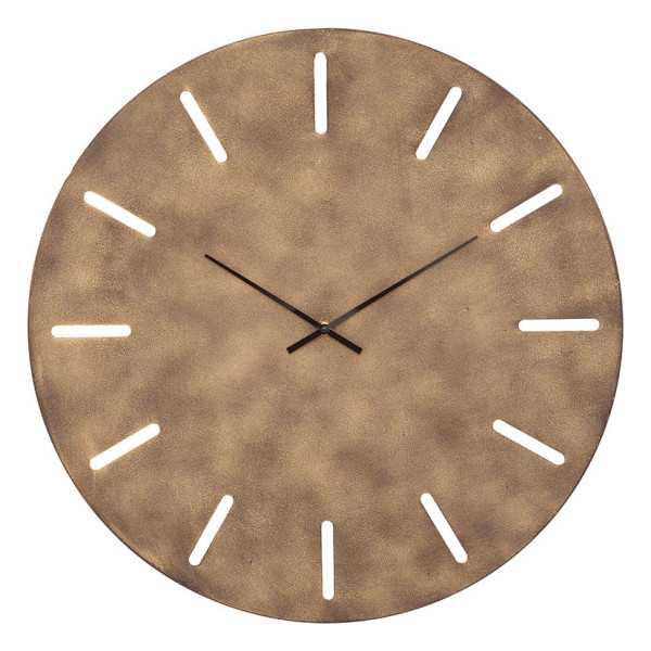 Reloj de Pared Metálico Bronce 55 cm