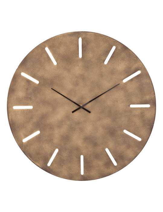 Reloj de Pared Metálico Bronce 55 cm