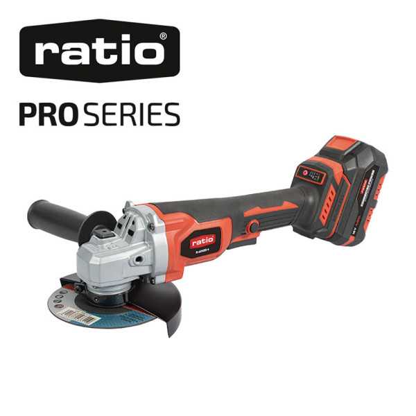 Amoladora Brushless RAM20-4 1 Batería 4.0A Ø115 RATIO PRO