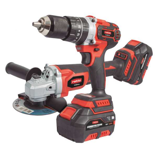 Amoladora + Atornillador Percutor RAA20-2.4 RATIO PRO