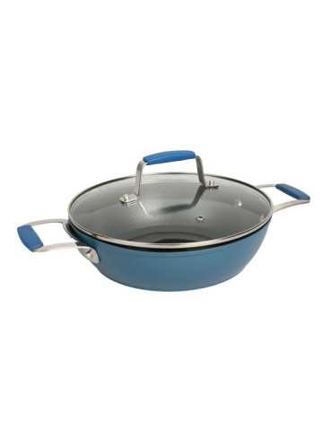 Cacerola Baja Aluminio Forjado Blue 28 cm HABITEX