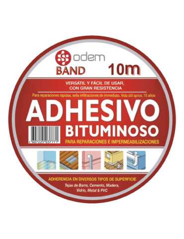 Cinta Bituminosa de Aluminio 20 cm x 10 m ODEM