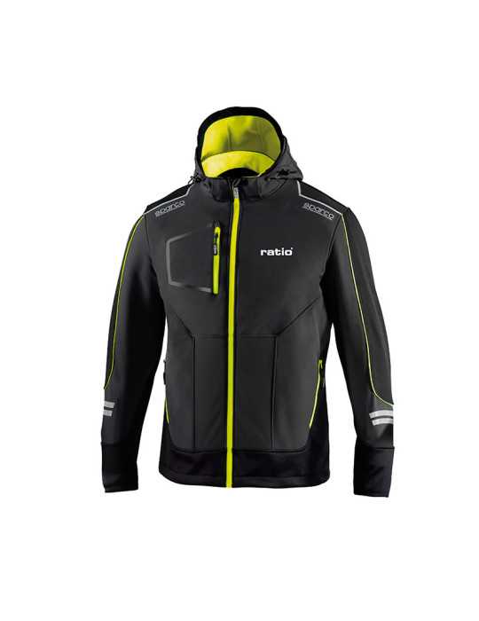 Softshell Gris/Amarillo Talla S RATIO