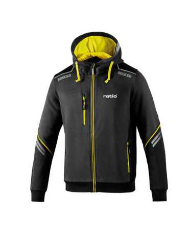 Sudadera Gris/Amarillo Talla S RATIO
