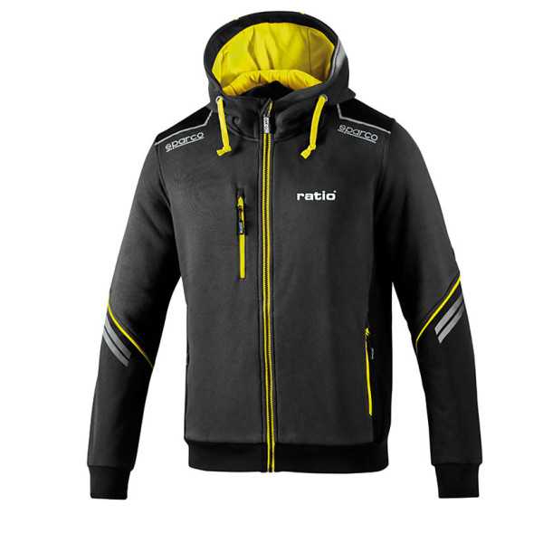 Sudadera Gris/Amarillo Talla S RATIO