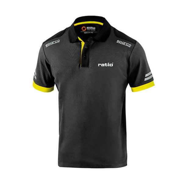 Polo Gris/Amarillo Talla M RATIO