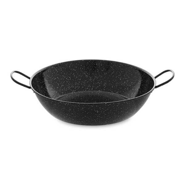 Paellera Honda Esmaltada con Asas 50 cm VAELLOCAMPOS