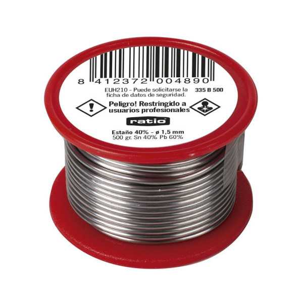 Estaño 40% 1,5mm 500 g RATIO