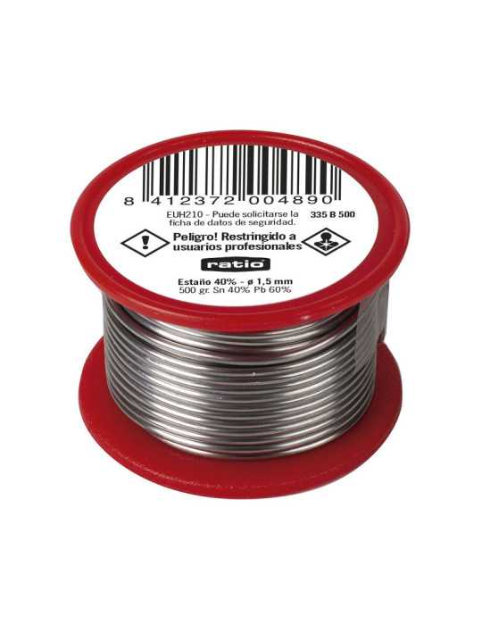 Estaño 40% 1,5mm 500 g RATIO
