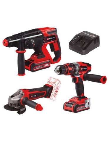 Set Martillo/Amoladora/Atornillador EINHELL