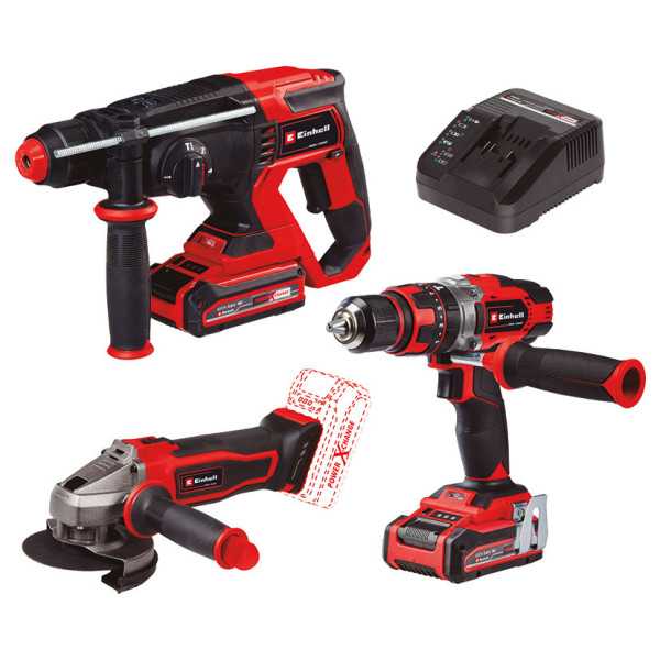 Set Martillo/Amoladora/Atornillador EINHELL