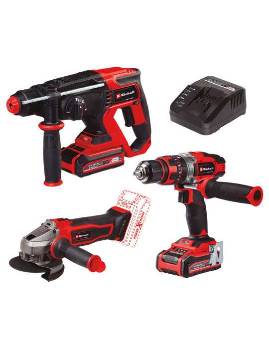 Set Martillo/Amoladora/Atornillador EINHELL