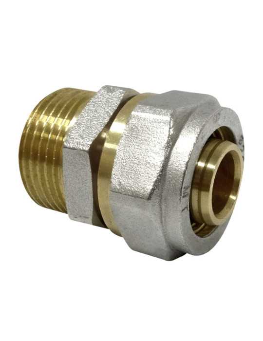 Racor Recto Macho Multicapa Compresión 25x3/4" 5 Unidades MT