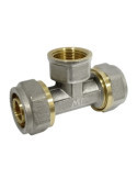 Racor Té Hembra Multicapa Compresión DN20x1/2" 10 Unidades MT