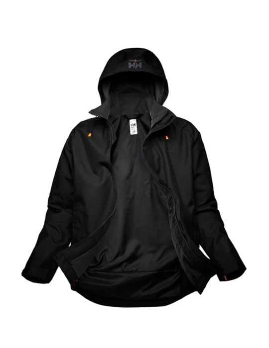 Chaqueta Shell Oxford Negra Talla XL HELLYHANSEN