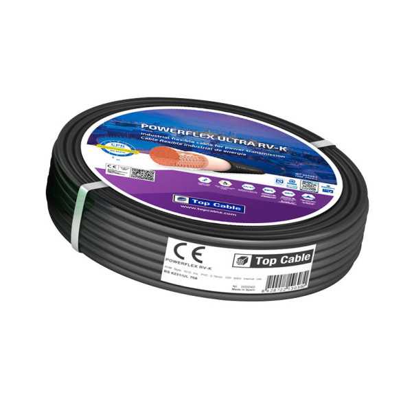 Cable Eléctrico 2x1,5mm2 Negro 100 m BRICABLE