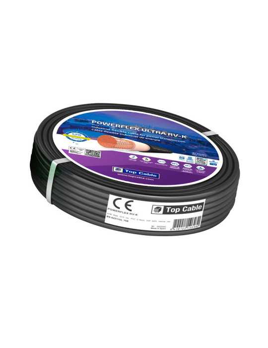 Cable Eléctrico 2x1,5mm2 Negro 100 m BRICABLE