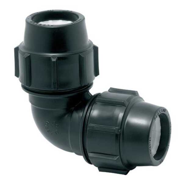 Codo 90 PE 20x20mm 10 Unidades PLASSON