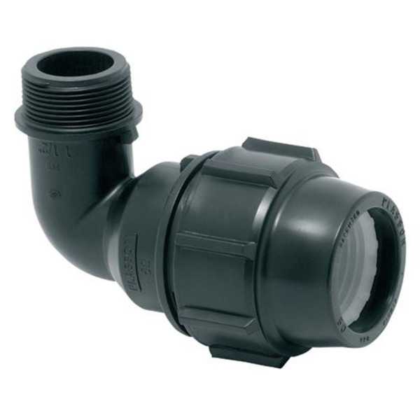 Codo Mixto Rosca Macho 20x1/2" 10 Unidades PLASSON