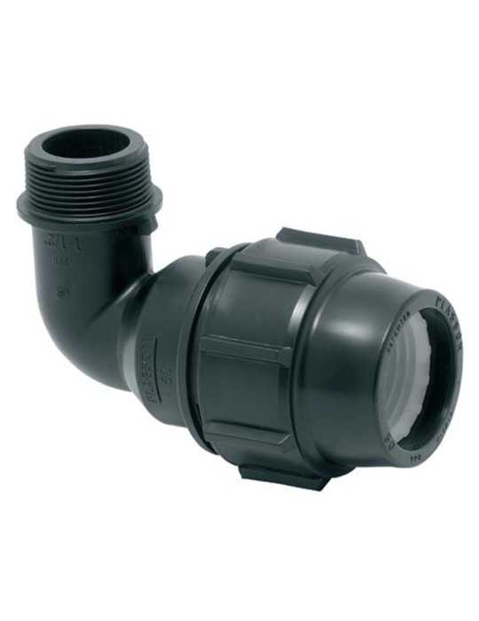 Codo Mixto Rosca Macho 20x1/2" 10 Unidades PLASSON