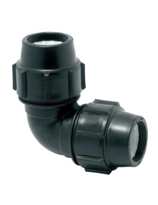 Codo 90 PE 32x32mm 5 Unidades PLASSON