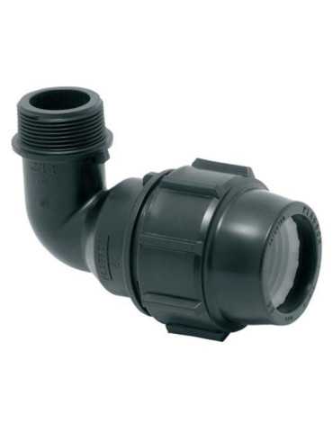 Codo Mixto Rosca Macho 25x3/4" 10 Unidades PLASSON