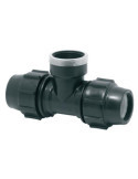 Té Mixta Rosca Hembra 25x3/4"x25mm 5 Unidades PLASSON