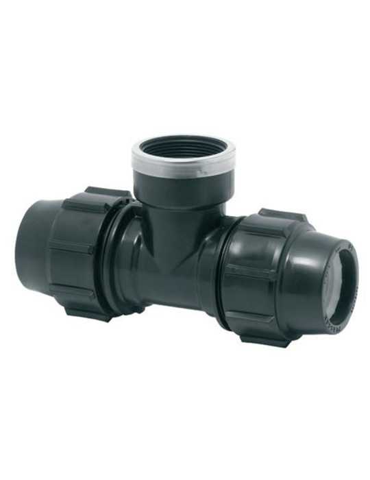 Té Mixta Rosca Hembra 32x1"x32mm 5 Unidades PLASSON