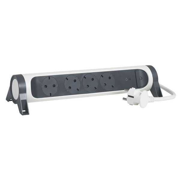 Base Múltiple 4x2P+T Rotativa con Protección Sobrecarga LEGRAND