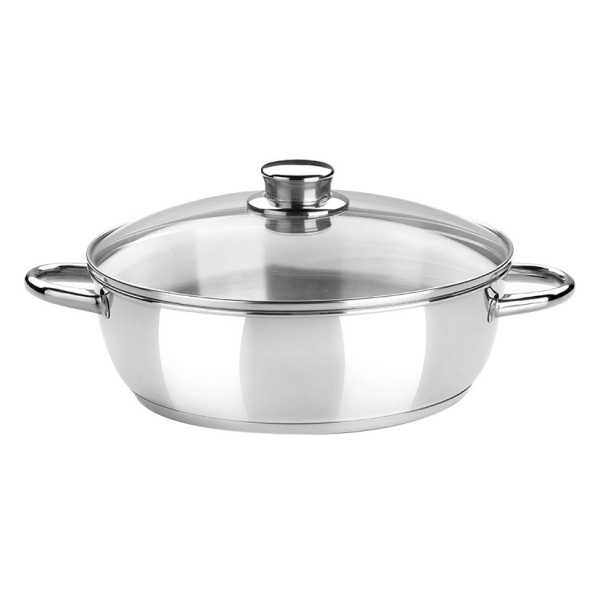 Rustidera con Tapa de Cristal Óptima 26 cm MONIX