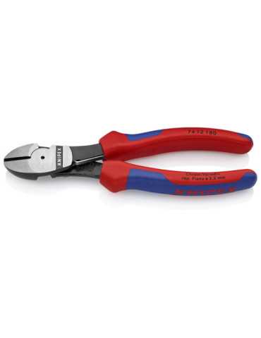 Alicate Corte Diagonal Reforzado con Muelle 180mm Mango Funda KNIPEX