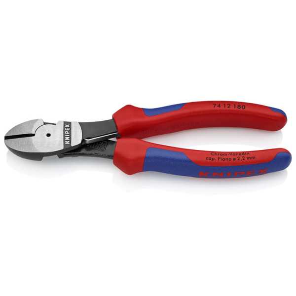 Alicate Corte Diagonal Reforzado con Muelle 180mm Mango Funda KNIPEX