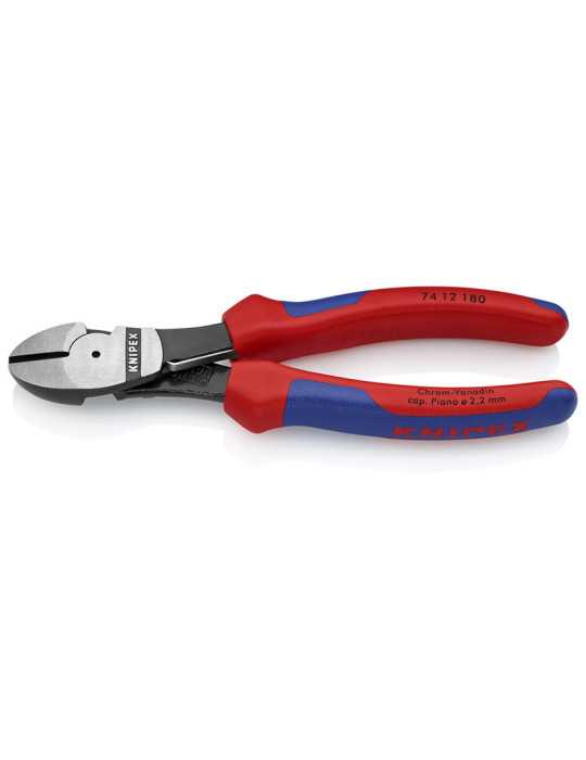 Alicate Corte Diagonal Reforzado con Muelle 180mm Mango Funda KNIPEX