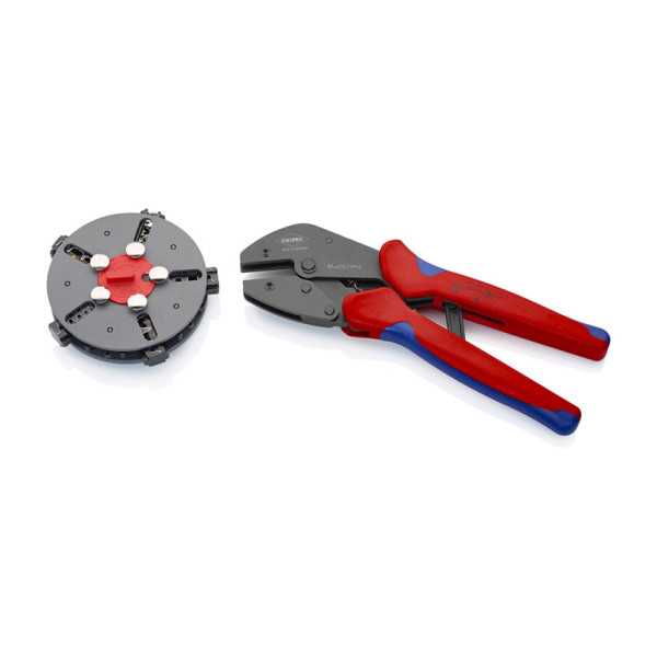 Alicate Multicrimp + Portamordazas 250mm KNIPEX