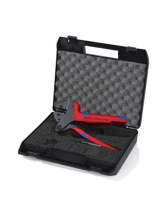 Alicate Crimpadora + Mordazas Muelle 200mm KNIPEX
